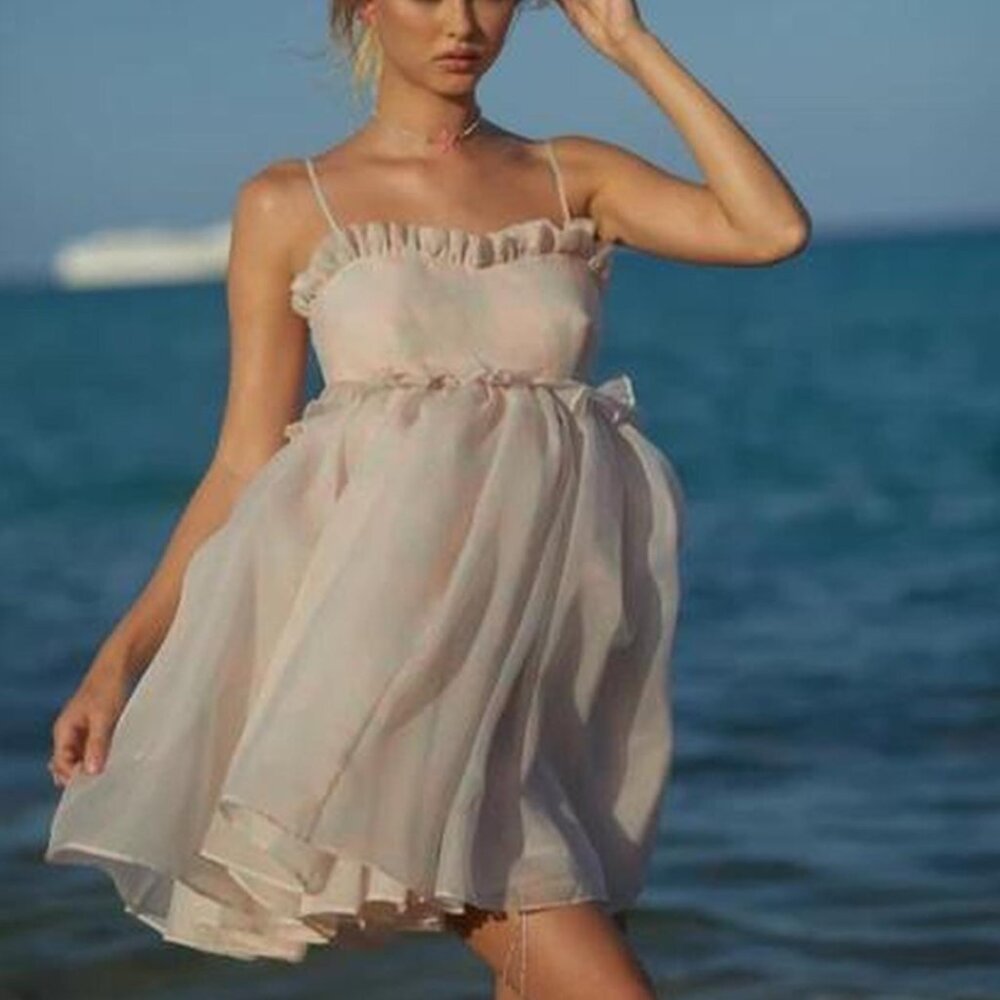 Selkie The Rosebud Dress Candy Floss Size Small NWT